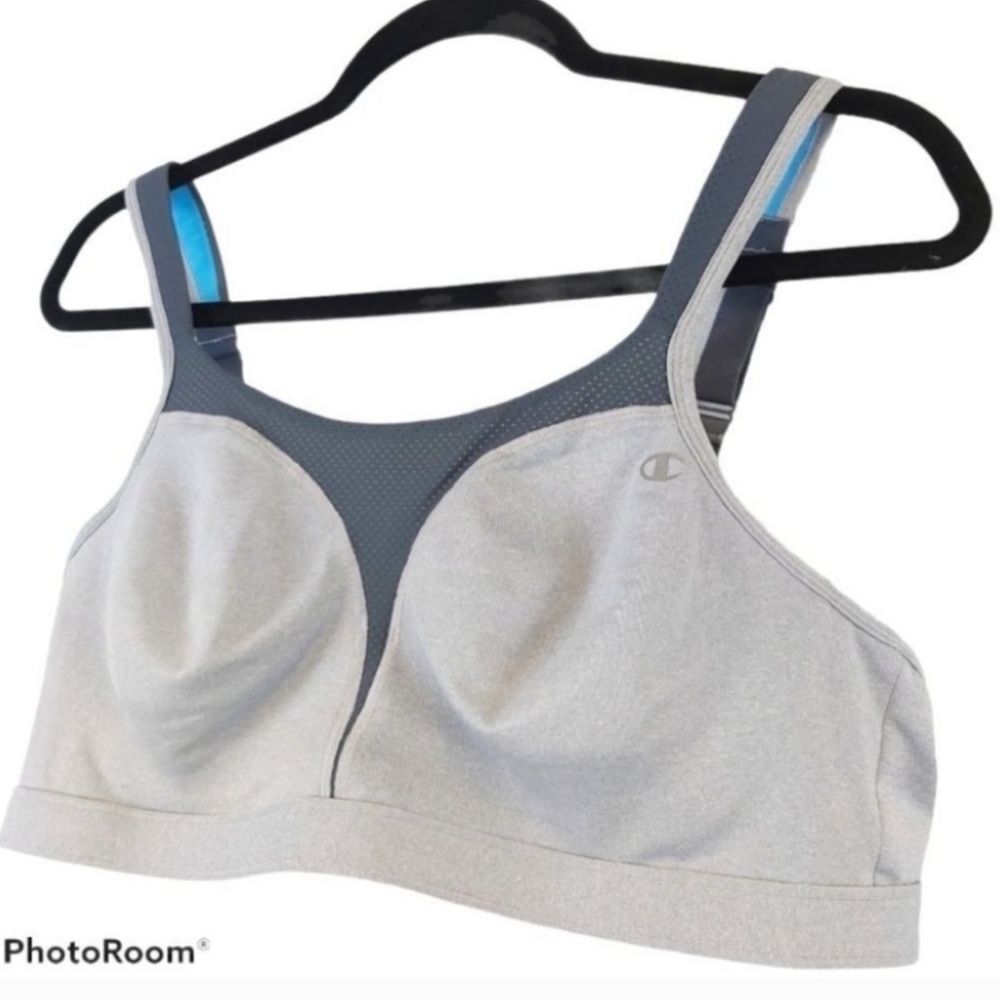 Champion Grey Mesh  Sports Bra sz 42C